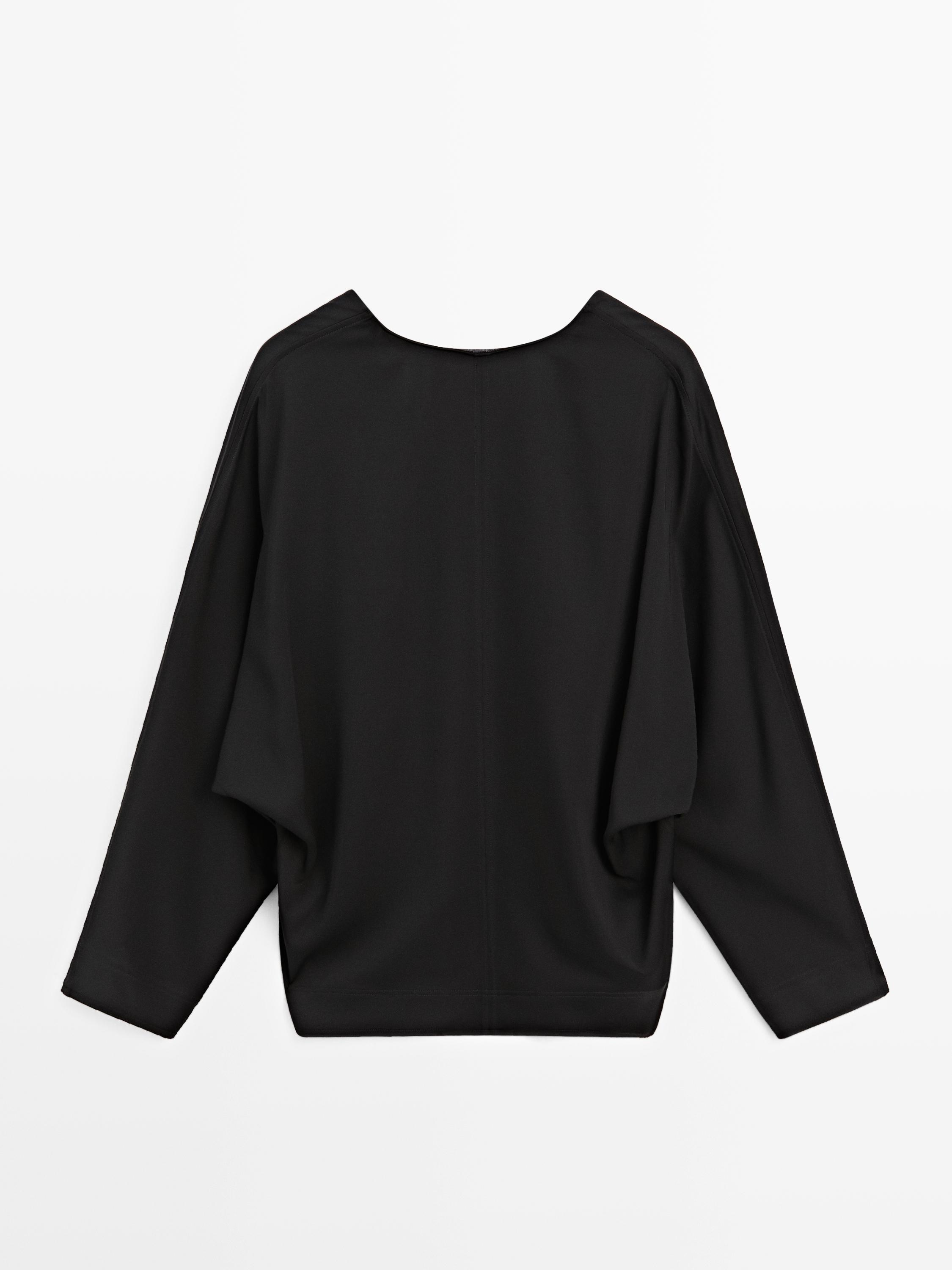 Blouse fluide à col en V